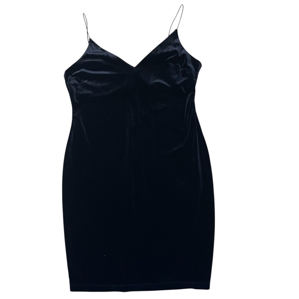 Y2K Cocktail Dress Velvet Little Black XXL LBD Alt Grunge Clubwear Party Retro